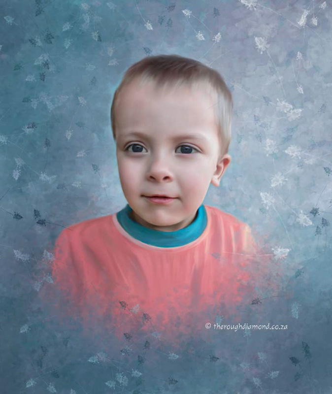 portrait boy painting
