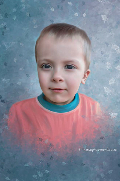Painting of a boy