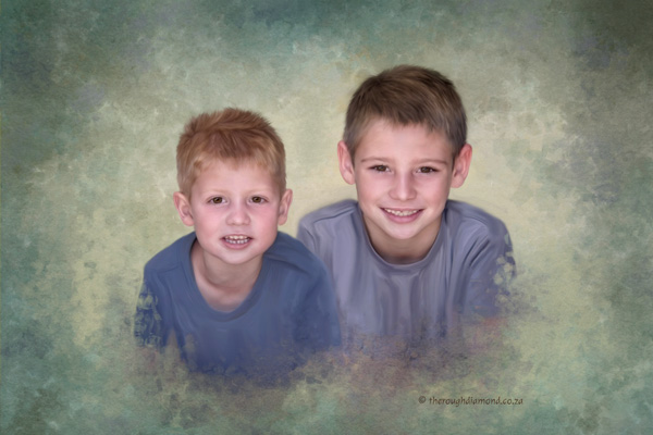 Painting of boys
